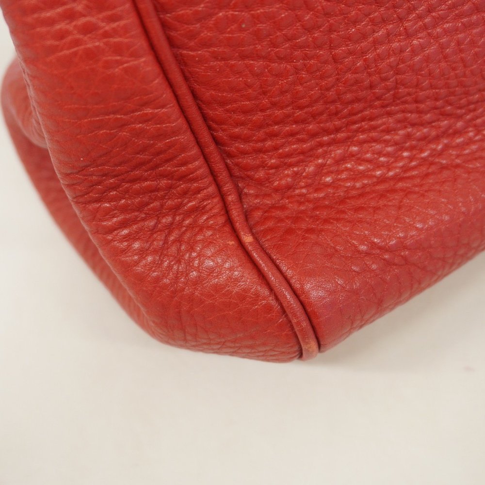 Gucci Bamboo Handbag 323660 Leather Red Champagne Women's - Picture 12 of 15